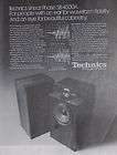 1978 Technics Linear Phase SB 4500A Pro Series speakers photo print ad