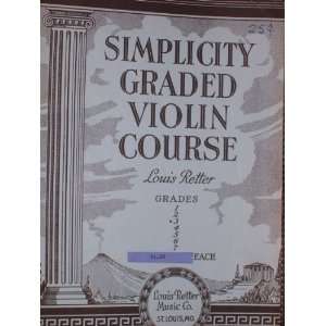    Simplicity Graded Violin Course (Grade 3) Louis Retter Books