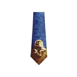  Blue Polyester Mens Tie   Lion and Lamb 