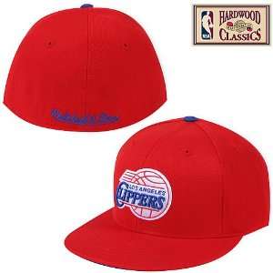 Mitchell & Ness Los Angeles Clippers Hardwood Classics Logo Fitted Hat 