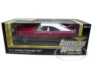 Brand new 1:18 scale diecast model of 1970 Dodge Charger R/T Pink 
