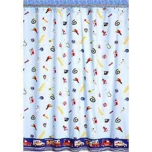  Heroes Kids Shower Curtain by Olive Kids: Home & Kitchen