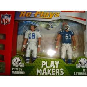  Re Plays NFL 2 Pack: Indianapolis Colts Peyton Manning and Jeff 