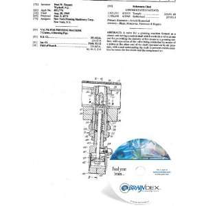    NEW Patent CD for VALVE FOR PRESSING MACHINE 