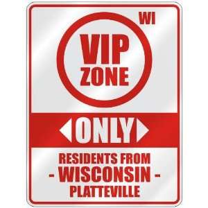   FROM PLATTEVILLE  PARKING SIGN USA CITY WISCONSIN