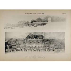  1902 Print 1873 Marcel Lambert Architecture Chateau 