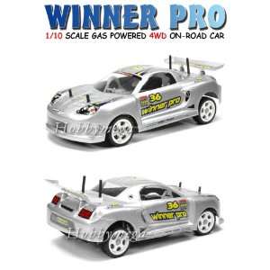   Radio Control Winner Pro 4WD Nitro Gas 110 On Road Car Toys & Games