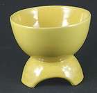 frankoma pottery autumn yellow orbit footed bowl vase planter f36 