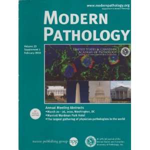   Modern Pathology Vol 23 Supplement 1 February 2010 John Sinard Books