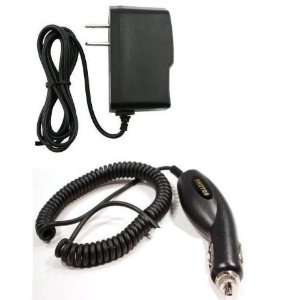  Car Kit Vehicle Charger + Home Wall Travel Battery Charger 