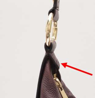 Michael Kors MK   Mahogany Leather Large Shoulder Hobo Handbag Bag 