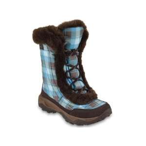  The North Face Girls Nuptse Fur II Boots Blue/Elix Brown 