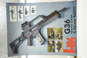 Heckler & Koch H&K RARE Rifle Gun 4 Poster Set L@@K  