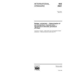 ISO 29212005, Rubber, vulcanized   Determination of low temperature 