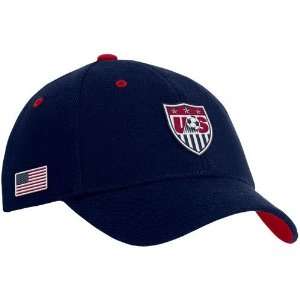 Nike USA Navy Blue Swoosh Flex Fit Hat:  Sports & Outdoors