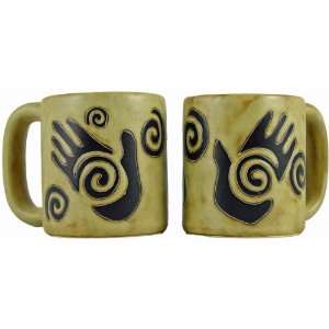 Healing Hands Ceramic Coffee Mug 16 oz