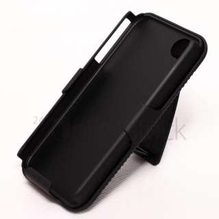 Black Slide Case Cover Swivel Back Belt Clip Stand for iPhone 4 4S AT 