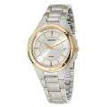 Seiko Mens Bracelet Stainless Steel/ Yellow Gold Plated Watch Today 