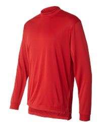 Adidas Mens Golf ClimaLite Tech Mock Neck Shirt Long Sleeve S 2XL Red 