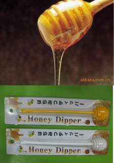 Plastic Honey Dipper Spoon Server Tea Drink Stir NEW  