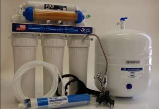 75GPD 6 Stage Reverse Osmosis RO DI Water Filter RCW7DT  