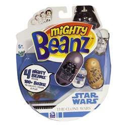 Mighty Beanz Star Wars Clone Wars 4 pack Toy Set  