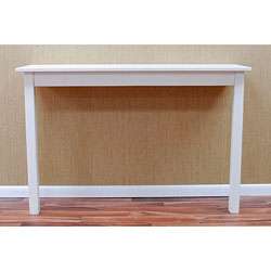 Malley Antique White Wall Console Table  Overstock