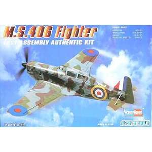  HOBBY BOSS   1/72 MS406 French WWII Monoplane Fighter 