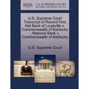   Commonwealth of Kentucky (9781244954809): U.S. Supreme Court: Books