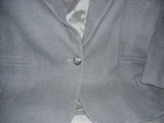 Single button Black wool Pea Coat  