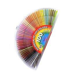 Armada Fine tip Rainbow of 100 Colors Markers  