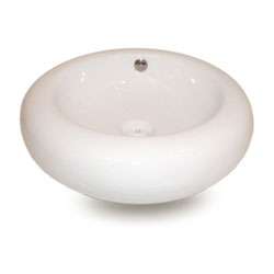 Fontaine Round Porcelain Sink Set w/ Drain Assembly  
