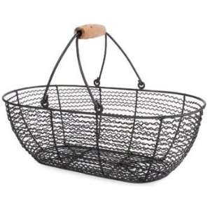  Willow Specialties Black Wire Oval Basket