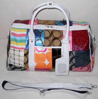   On Tote Bag OVERNIGHT BAG Carry On Luggage MULTI COLOR TRAVEL TOTE BAG