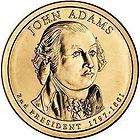2007 D John Adams Presidential Dollar Uncirculated 60  