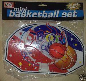 Mini Basketball Set Slam Dunk Indoors Kids  