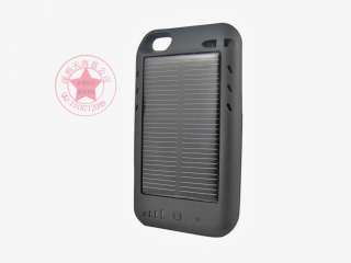   Solar Powered Portable Battery Charger Case for iPhone 4 4S  