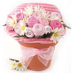 Nikkis Baby Blossom Girl Clothing Gift Bouquet  