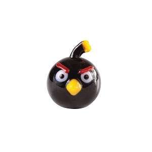  Angry Birds 1 Inch Glass Mini Figure Limited Edition Black 