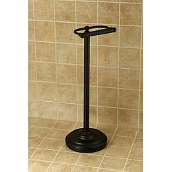 Pedestal Oil Rubbed Bronze Standing Toilet Paper Holder  Overstock 