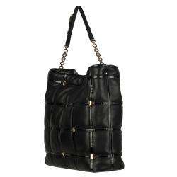  Ferragamo Jayla Black Quilted Leather Hobo Bag  
