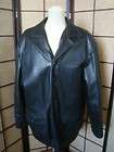 Authentic Mens Fendi Black Leather Jacket Knit Waistband $1,450 