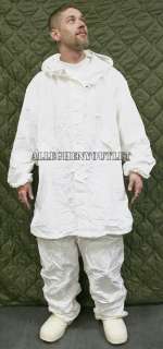 NEW USGI Military Snow Camouflage White Camo Winter PARKA Jacket Coat 