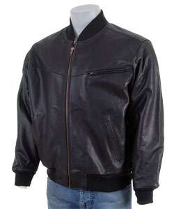 Amerileather Mens Black Leather Jacket  Overstock