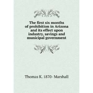   , savings and municipal government Thomas K. 1870  Marshall Books