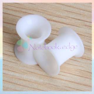   DOUBLE FLARE Silicone Ear Tunnel Plug Stretcher 00G 6G Gauge  