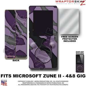 Zune 2 Skin Camouflage Purple WraptorSkinz TM Kit fits Zune 2 (4&8gig 