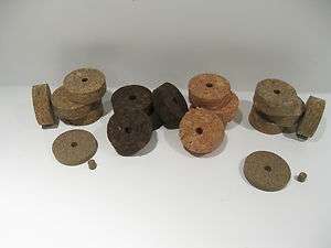 CORK RINGS COMBO 1.5 INCH COLORED BURLS + RUBBERIZED 18 TOTAL RINGS 