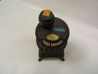 Ezra Brooks Whiskey Bottle Pot Belly Stove 1968  