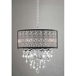   light Chrome/ Crystal/ Metal Bubble Shade Chandelier  